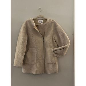 NWT Cream Teddy Coat